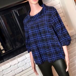 Urban Outfitters Kimchi Blue Plaid Blouse (Medium)